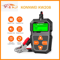 KONNWEI KW208 12V Car Battery Load Tester Professional Automotive Alternator Analyzer Waveform Voltage Test for Car/Motorcycle