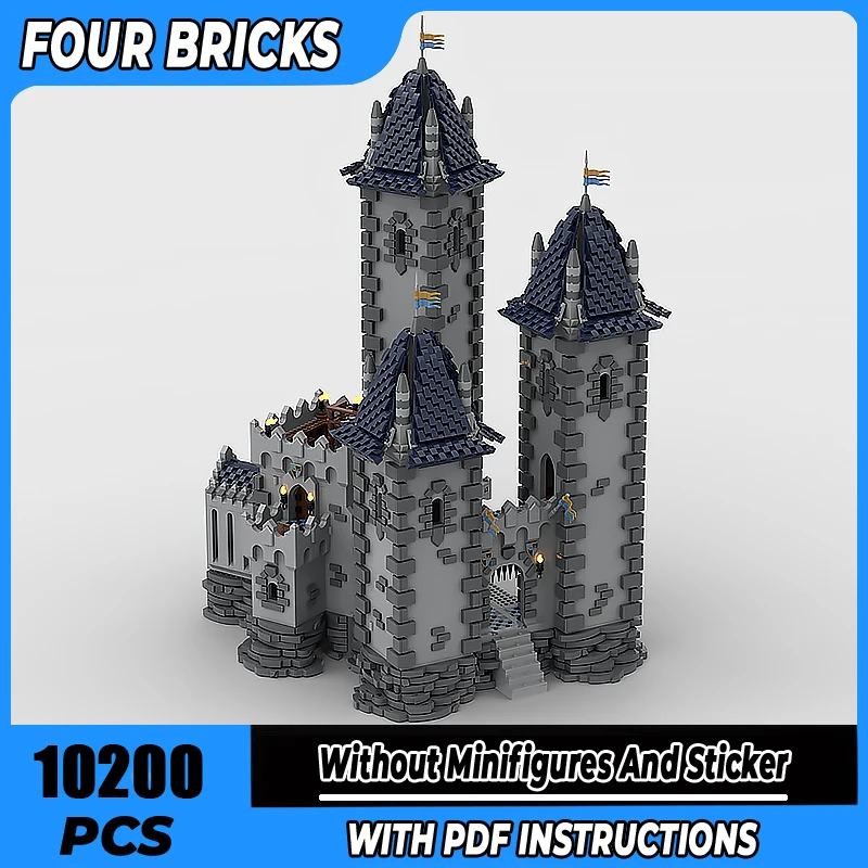 

Moc строительные блоки Castle de Trois Tours Technology модульные кирпичи модель подарки рождественские игрушки наборы «сделай сам» сборка
