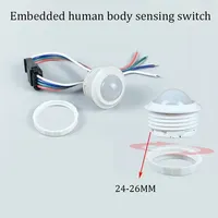 DC 3.7V 5V12V 24V LED PIR Delay Embedded Human LED PIR embedded human infrared detector, IR infrared motion sensor,Customized
