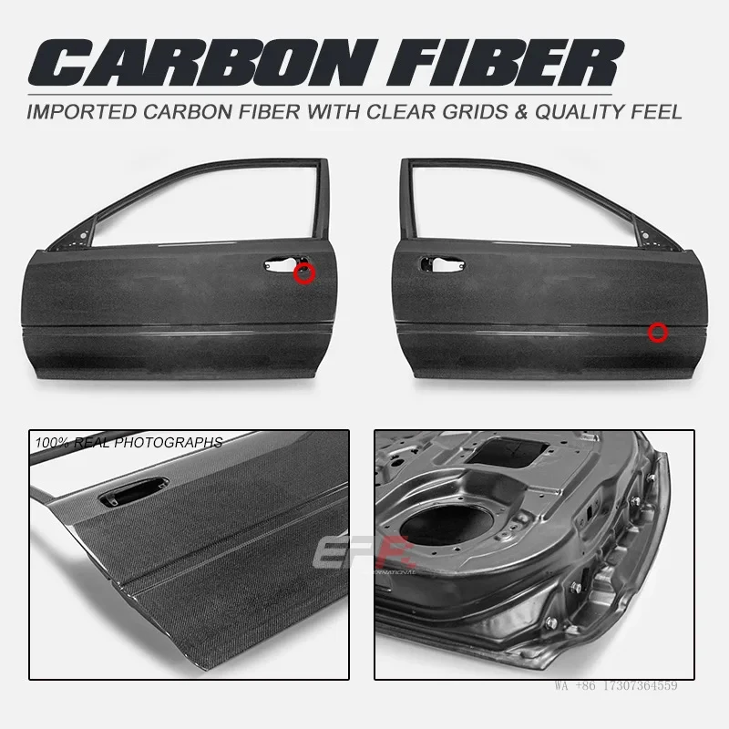 Hot 10%sale OEM Replacement Door for Civic 5th Gen EG Model Years 1991-1995 Hatchback Black Sports Carbon Fiber view 4