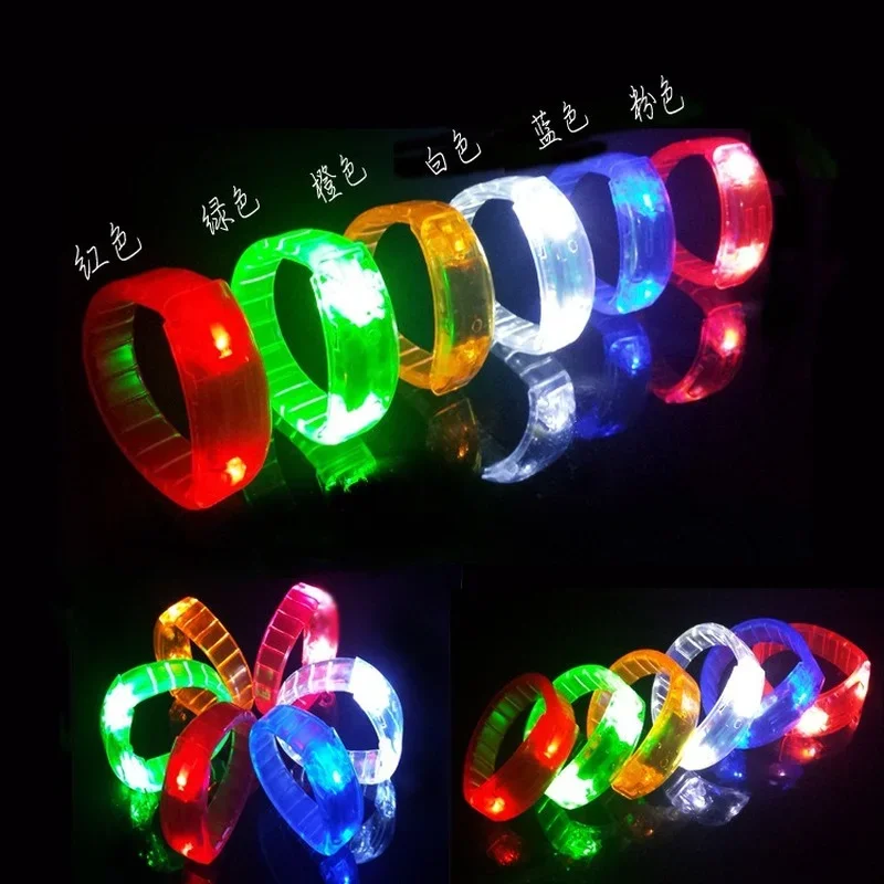 

10pcs Glow Bracelets Party Supplies Light Up Toys for Adults Birthday Wedding Christmas Decoration