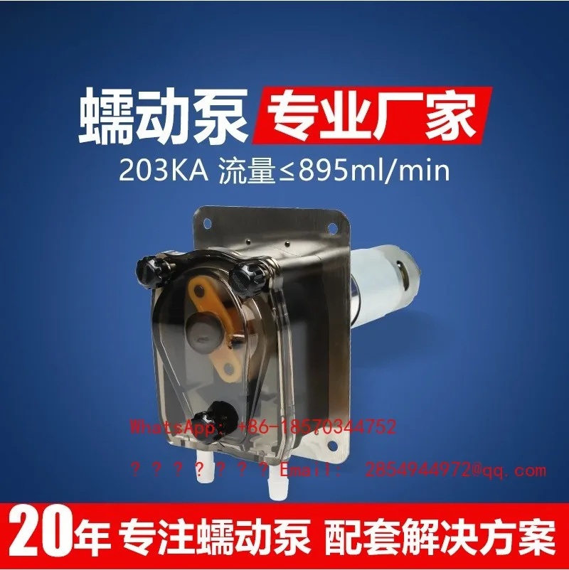 203KA Sealed Mini Peristaltic Pump Small Precision Dosing Pump for Laboratory Dishwasher Printing Equipment