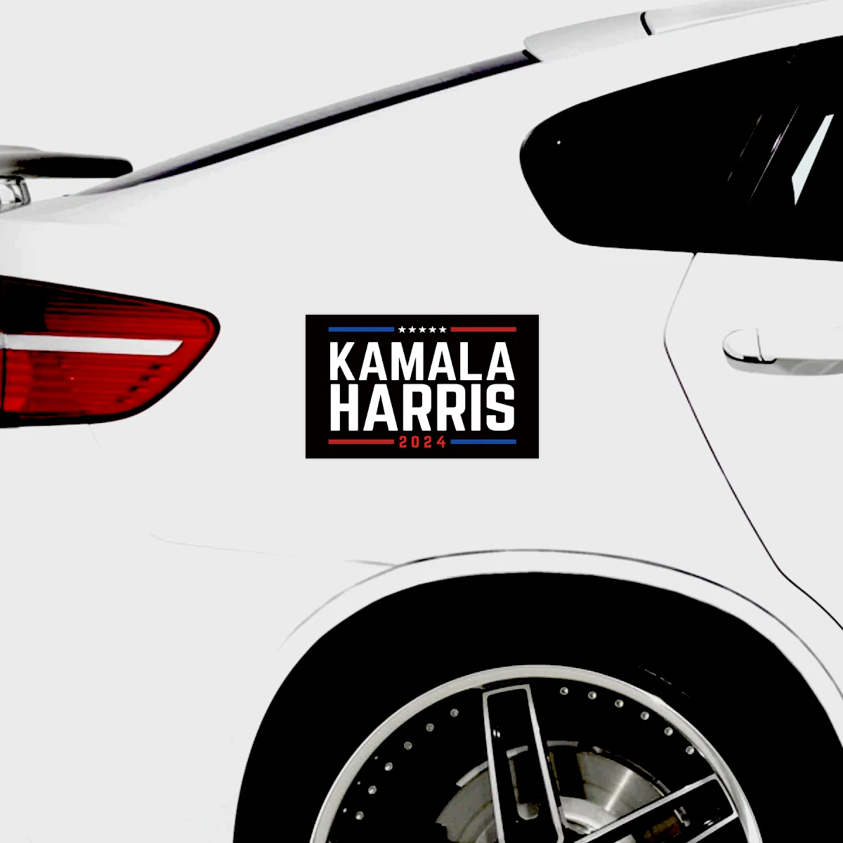 粘着性の防水ビニールカーステッカー,10枚,カーバンパーステッカー,Kamala Harris,ラップトップ,ウィンドウ,2024