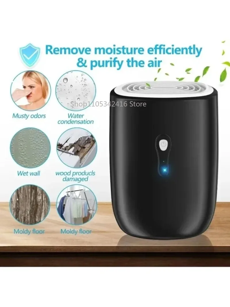 Small Portable Home Dehumidifier Ultra Quiet Moisture Absorber Bedroom Basement Kitchen Air Dryer Home Appliance