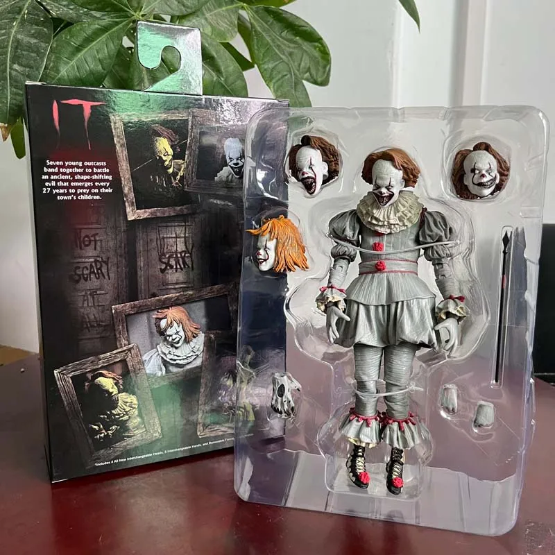 NECA Pennywise Joker Figure Pennywise Joker Bill Toy Horror Doll Action Figure Model Toys Birthday Present For Freinds Cool Doll