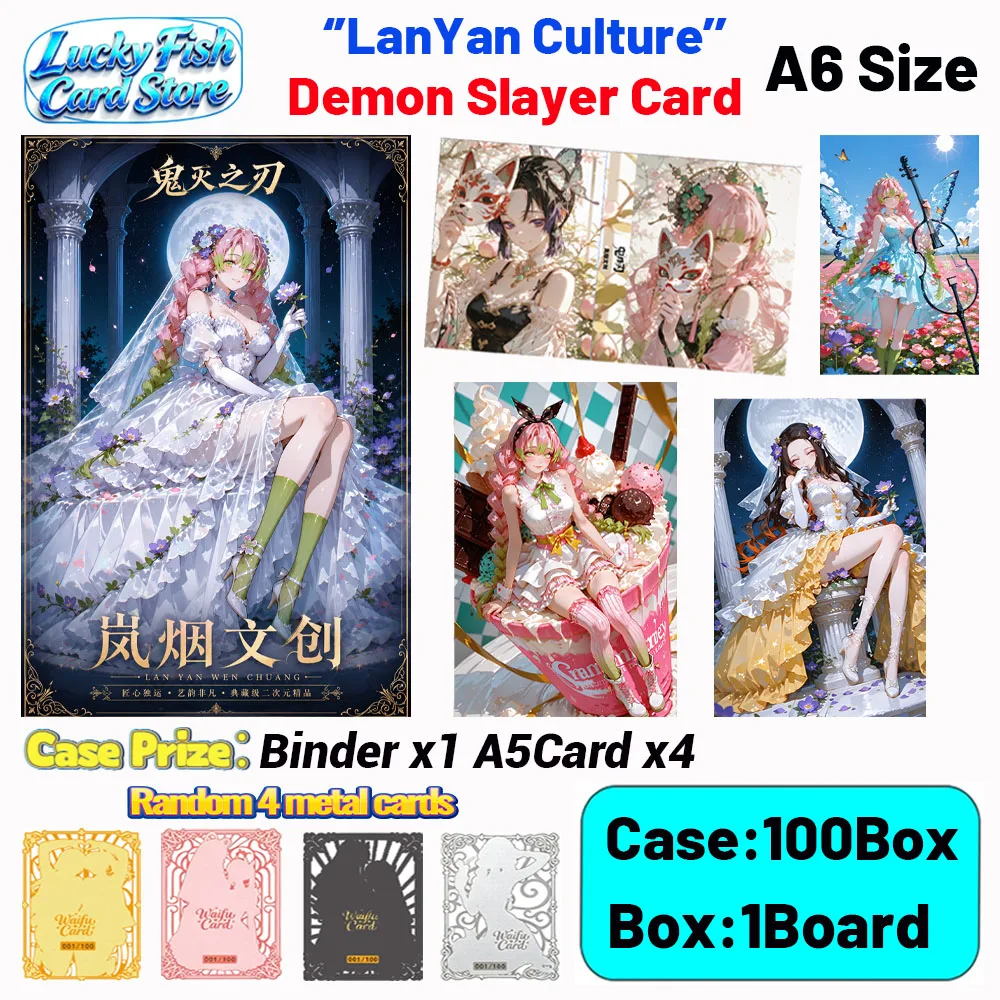 

Wholesale 2026 New LanYan Creative Studio Demon Slayer Cards A6 Size Acrylic Boards Anime Collectibles Character Fan Gifts