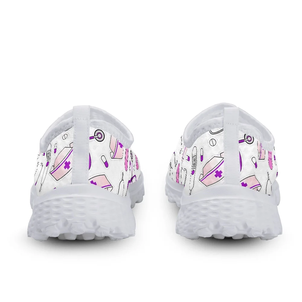 INSTANTARTS Women's Shoes Breathable Nurse Flats Sneaker Ladies Shoes Cartoon Surgical Fairy Brand Design Summer Female Shoes