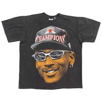 NBA Star Michael Jordan Classic American Retro Long-sleeved T-shirt Vintage Blockbuster Ins