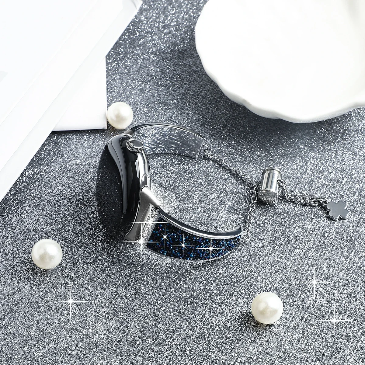 Metal Diamond Strap for Google Pixel Watch Sport Watch Women Adjustable Bracelet Wristband Google Pixel Watch Replacement Belt