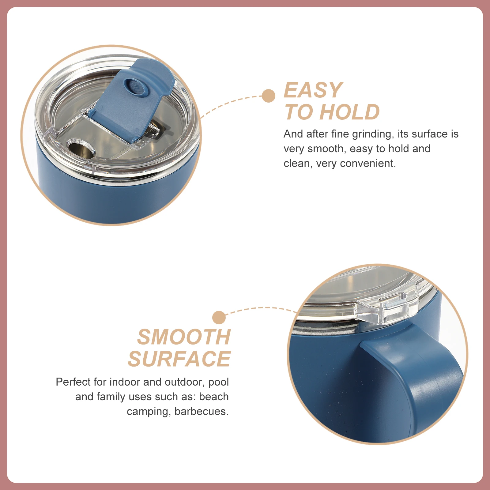 

Stainless Steel Coffee Mug Portable Camping Cup Sealing Water Cup Removable Base Induction Stove Heating Coffee Mugs