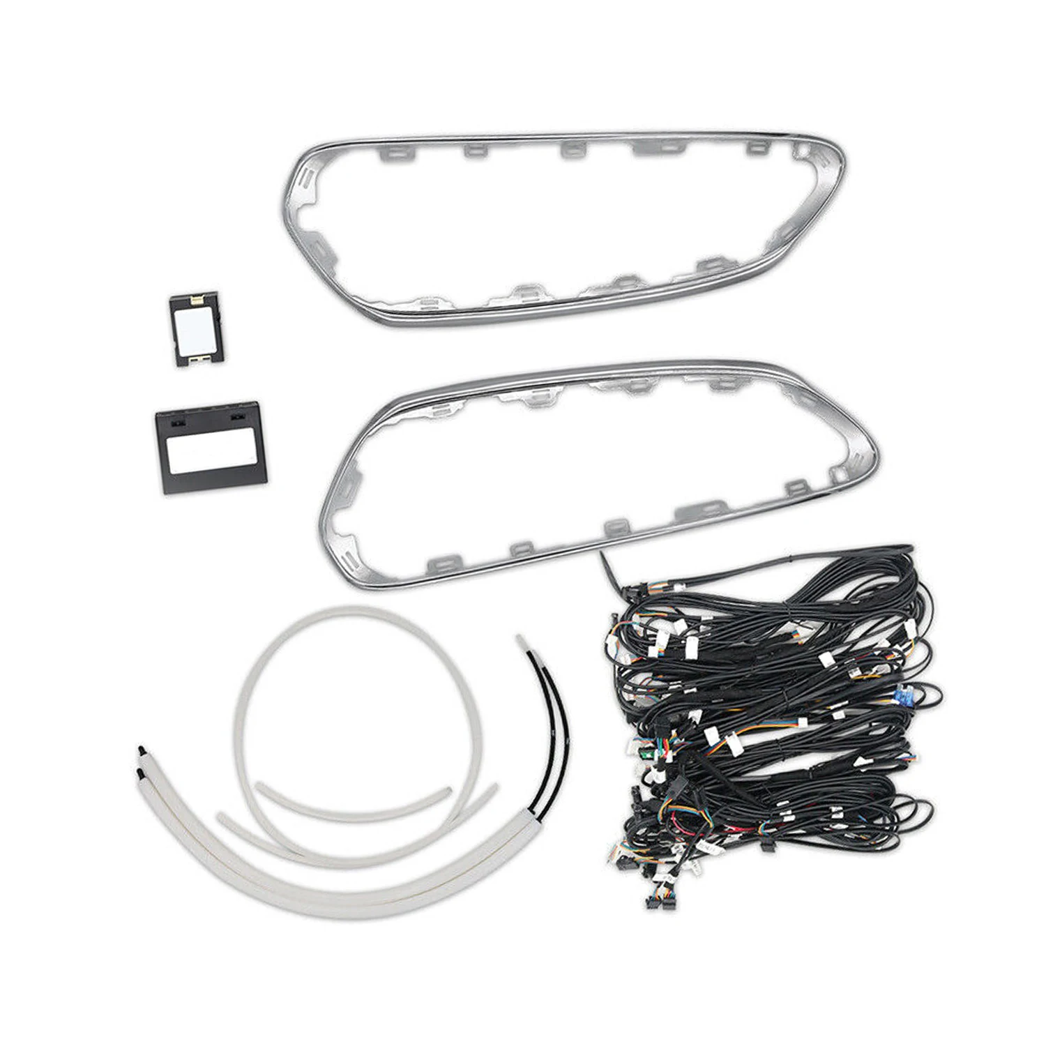 مجموعة مصابيح جو الضوء المحيط LED مكونة من 64 لونًا لسيارة Mercedes-Benz V Class W447