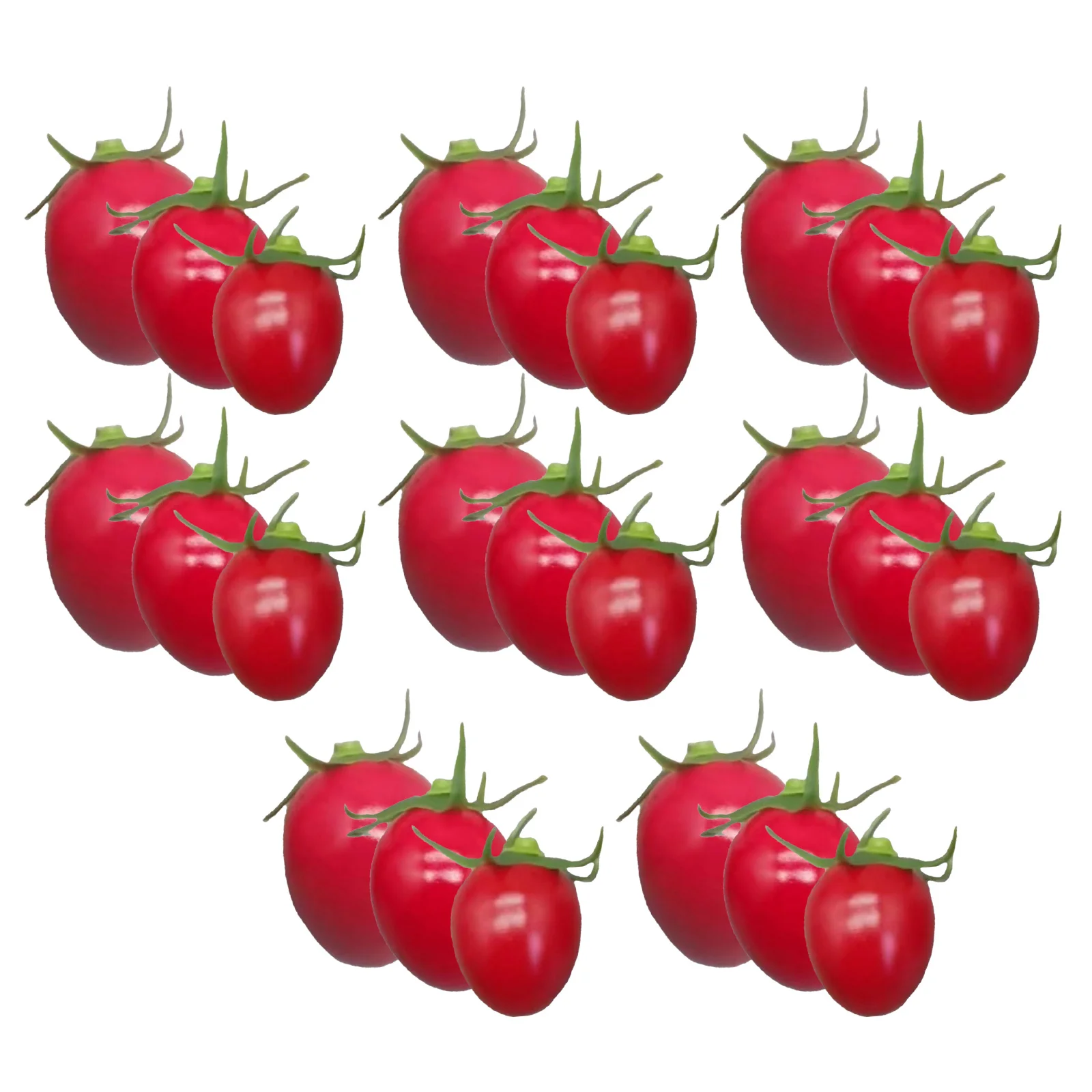

24Pcs Artificial Cherry Tomatoes Mini Realistic Faux Vegetables for Home Kitchen Party Thanksgiving Decor Faux Vegetable