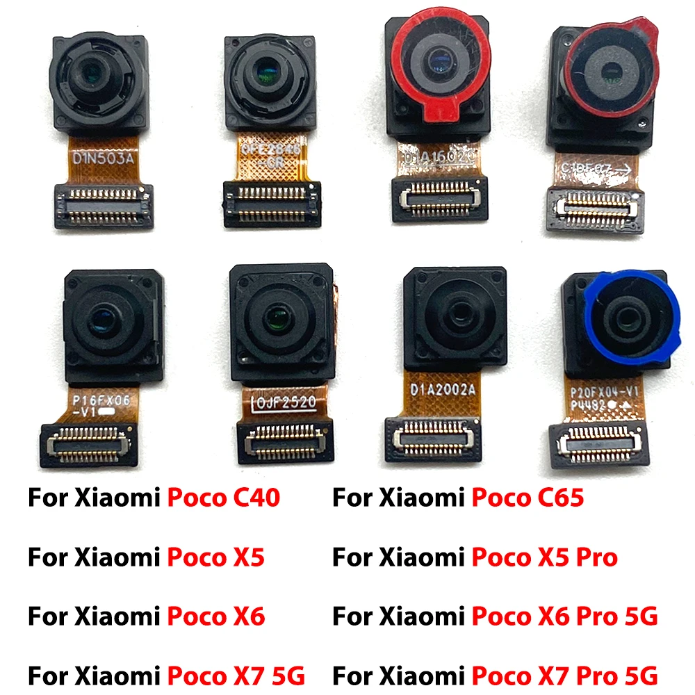 Tested Well For Xiaomi Poco C40 C65 Front Camera Flex With Back Rear Camera Module Flex Cable