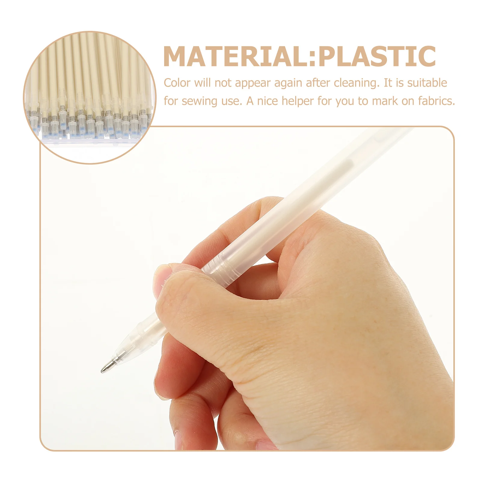 

1Set Heat Erasable Pens for Fabric Marking Lightweight Sewing Marker Pen with Smooth Gliding Tip Quilting Supplies