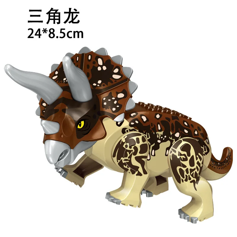 Crossover Jurassic Large Dinosaur Building Blocks Tyrannosaurus Rex Backbone Triceratops Pterosaur Tyrannosaurus Rex Toys