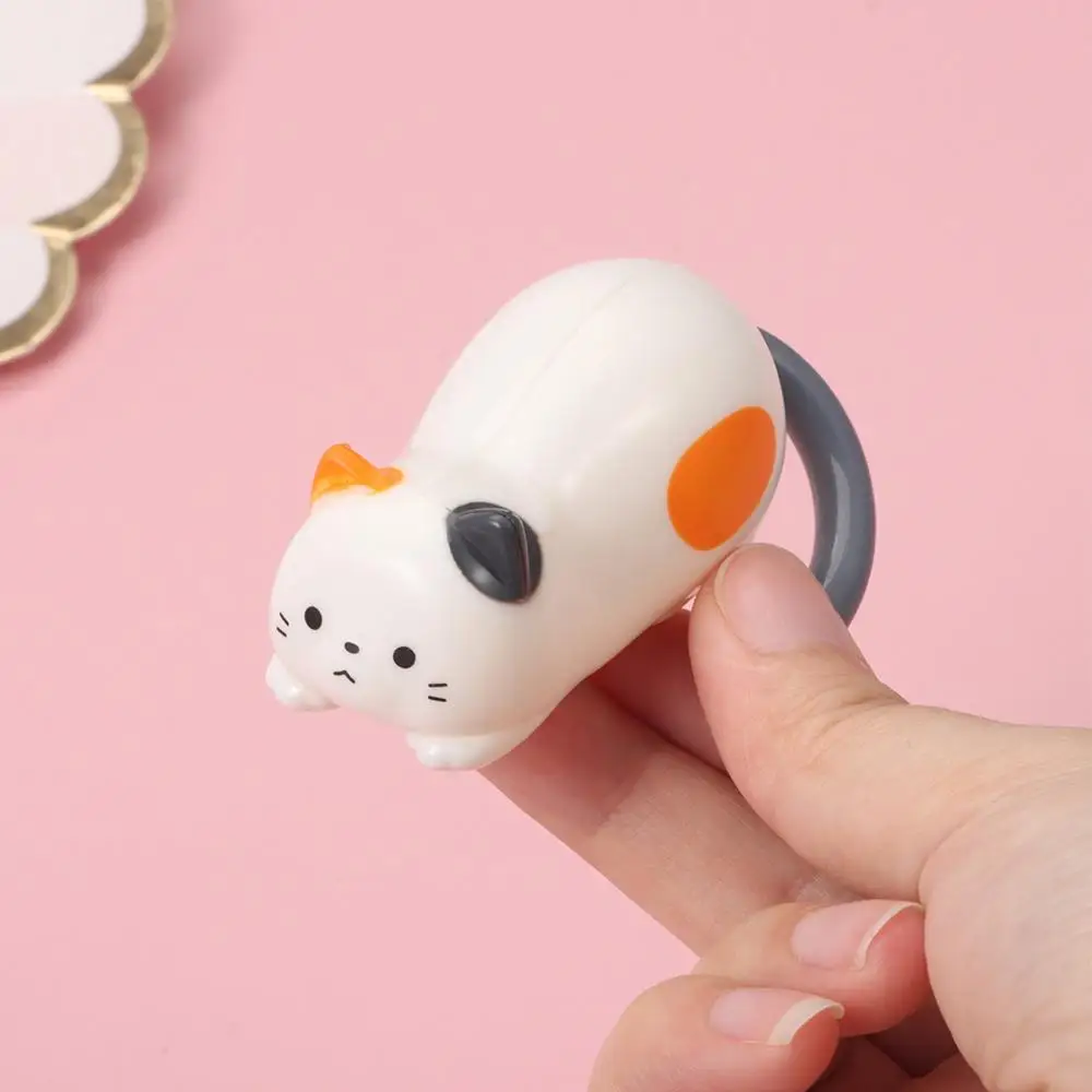 Nuovo simpatico gatto rotolante giocattolo antistress Fidget Windup gattino giocattolo antistress plastica giocattolo mobile ornamenti casa