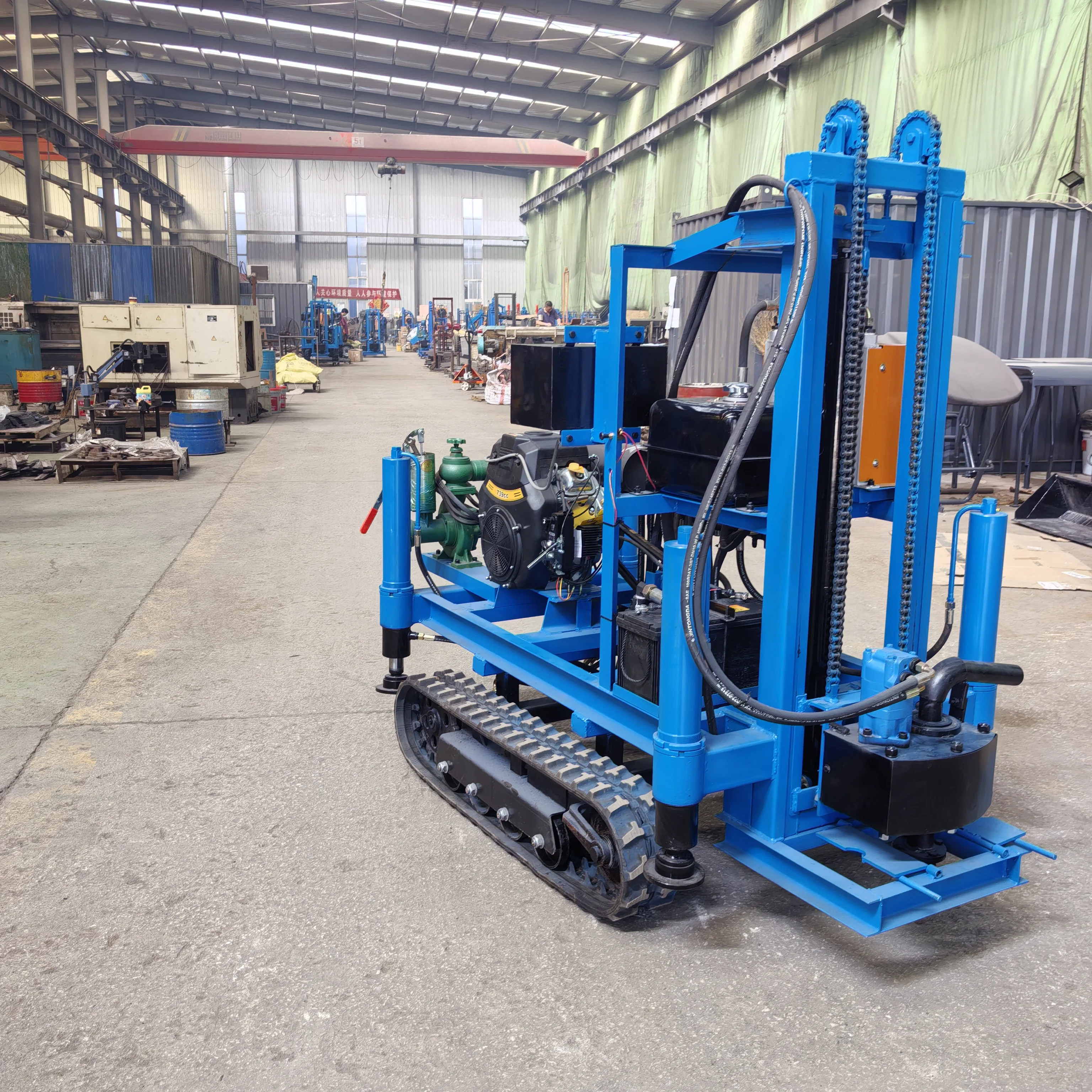 เครื่องเจาะบ่อน้ำแบบกำหนดเองสำหรับเจาะดิน หิน และน้ำ