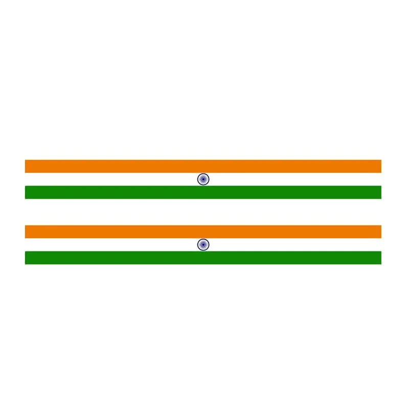 Personalized Customization Funny Racing India Flag Car Sticker Creative Waterproof Reflective Sunscreen Decal Car Accessories