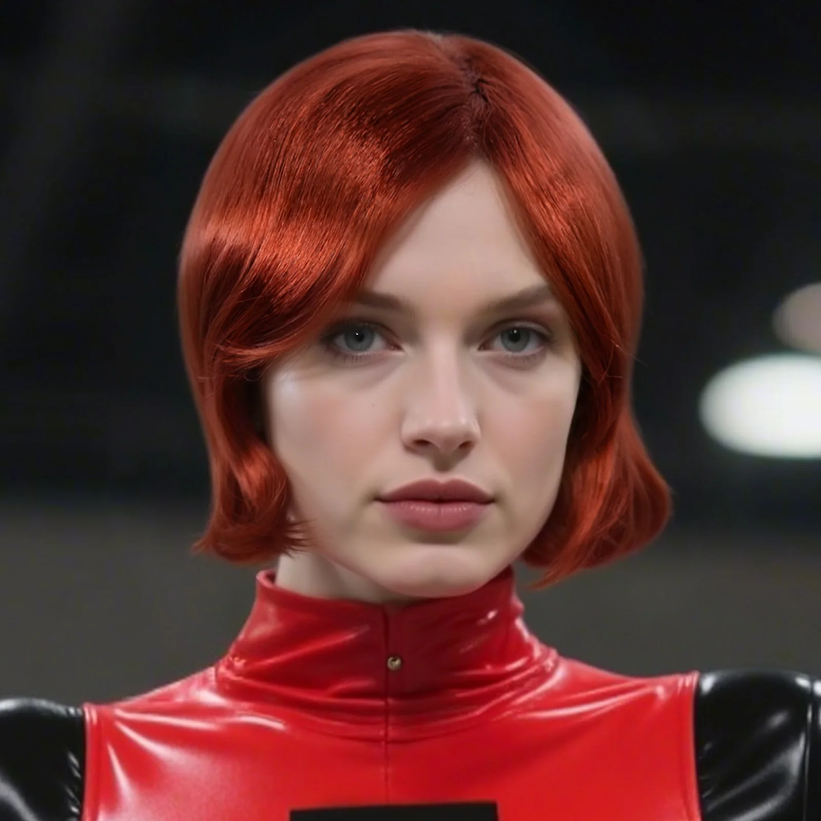 

Brick Red Synthetic Cosplay Wig for Women Short Reddish Brown Halloween Party Costume Accessory