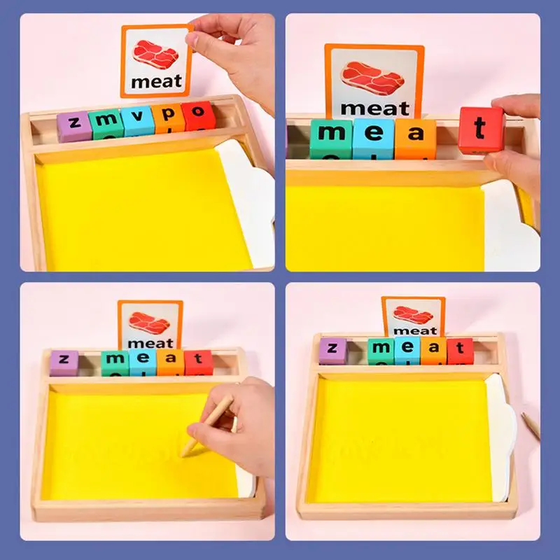 Wood Sand Tray Letter Tracing Sand Tray Learning Sand Tray Toys Sand Writing Trays Sand Tray Box With Pen For Writing Letters