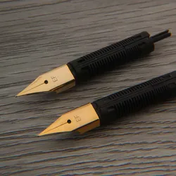 Brand 2pc Fountain Pen Nib Pen Feed Golden Airplane EF Nib Black Feed 359 3008 Stationery Office School Supplies New