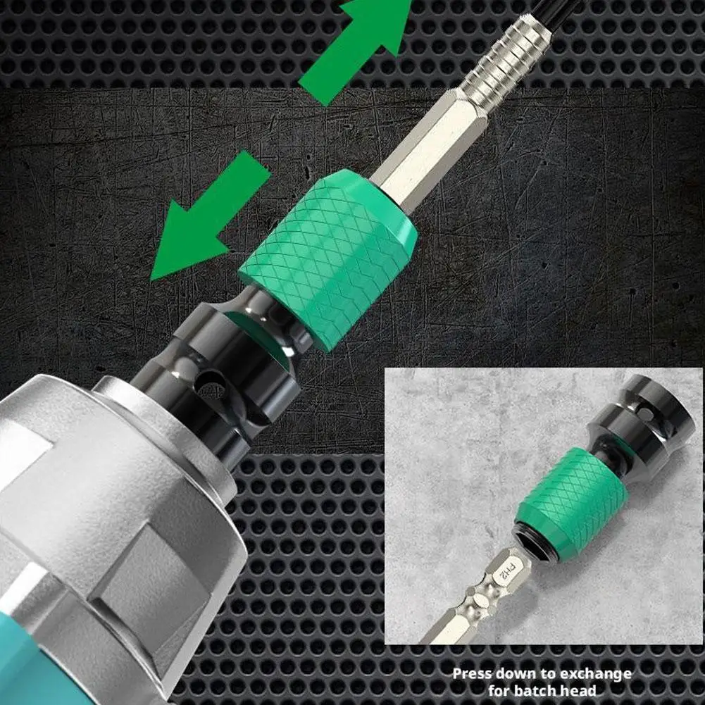 

Аксессуары для силовых ключей, быстросменный адаптер, дрель, телескопическая головка, преобразование инструмента, эффективный патрон, держатель втулки, ударный B Q6B4