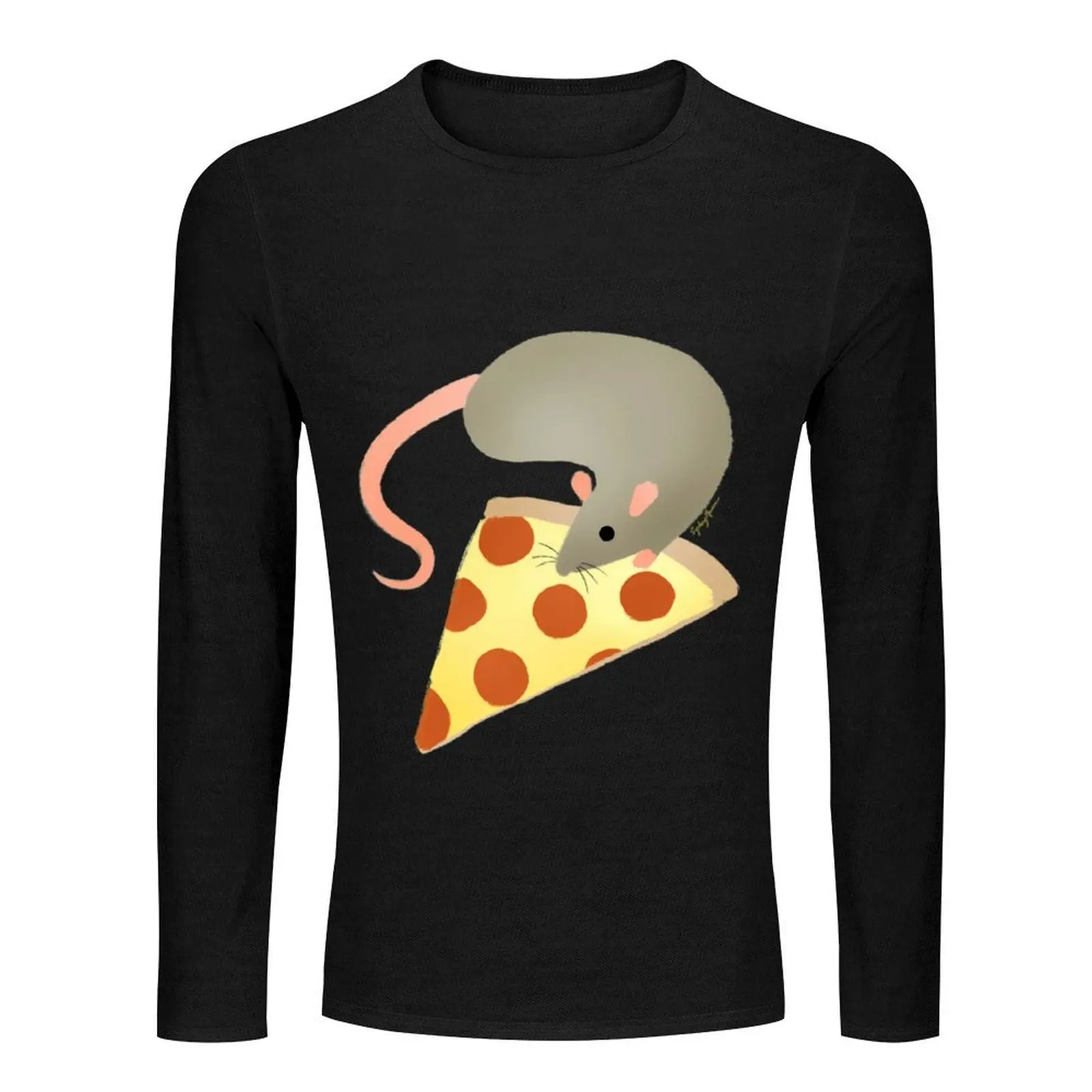 NYC Rats ?? Pizza Scoop \t Long T-Shirt vintage t shirt animal print shirt for boys black t shirts for men