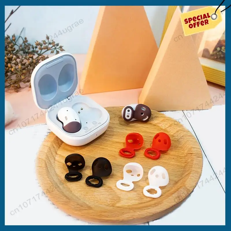-A15I غطاء حماية لسماعات الأذن من السيليكون لهاتف Galaxy Buds Live 8 زوج من سدادة الأذن البديلة غير القابلة للانزلاق وسادة براعم الأذن #4