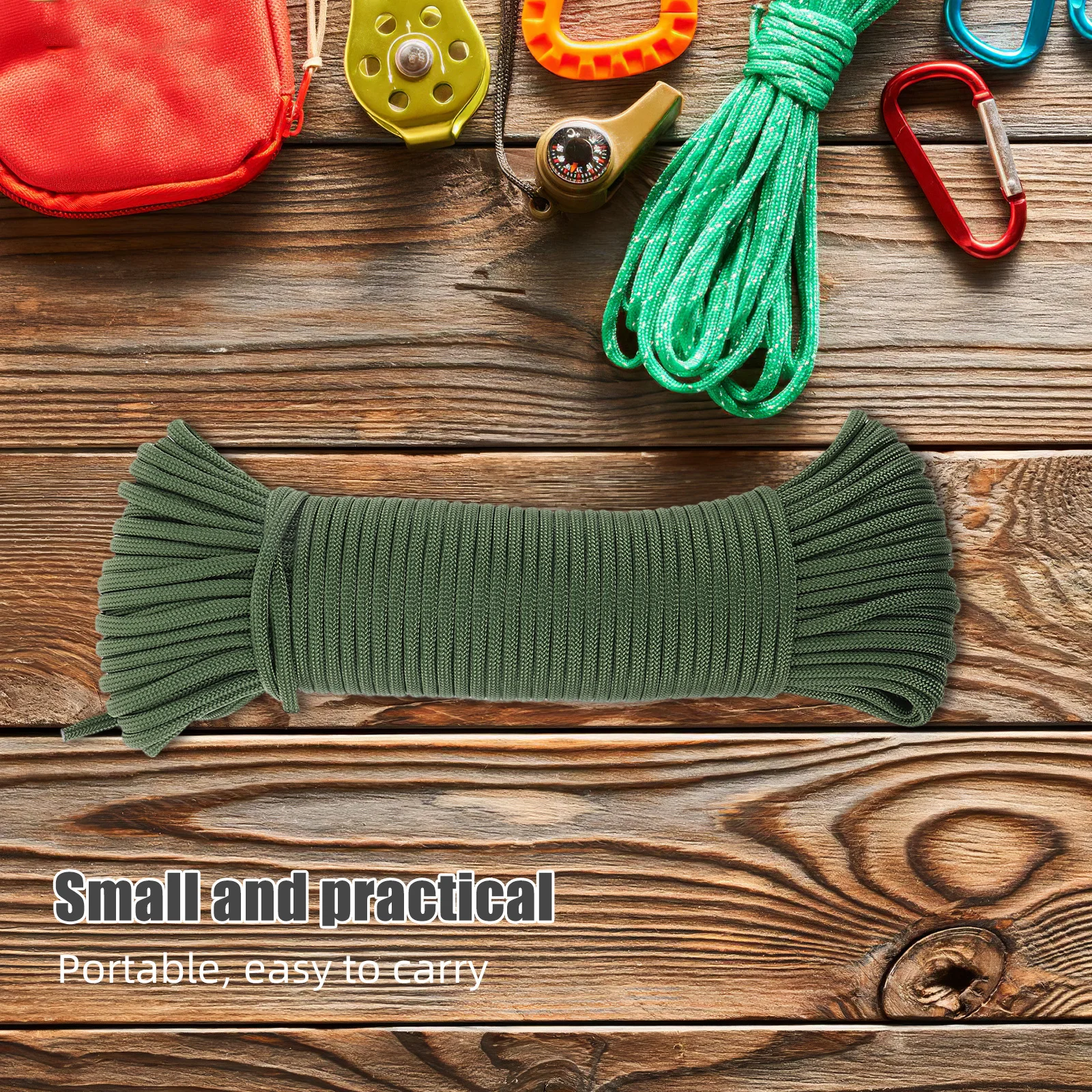 31 متر في الهواء الطلق حبل مساعد عالية القوة مضفر فائدة الحبل التخييم خيمة يندبروف حبل بقاء المظلة الحبل