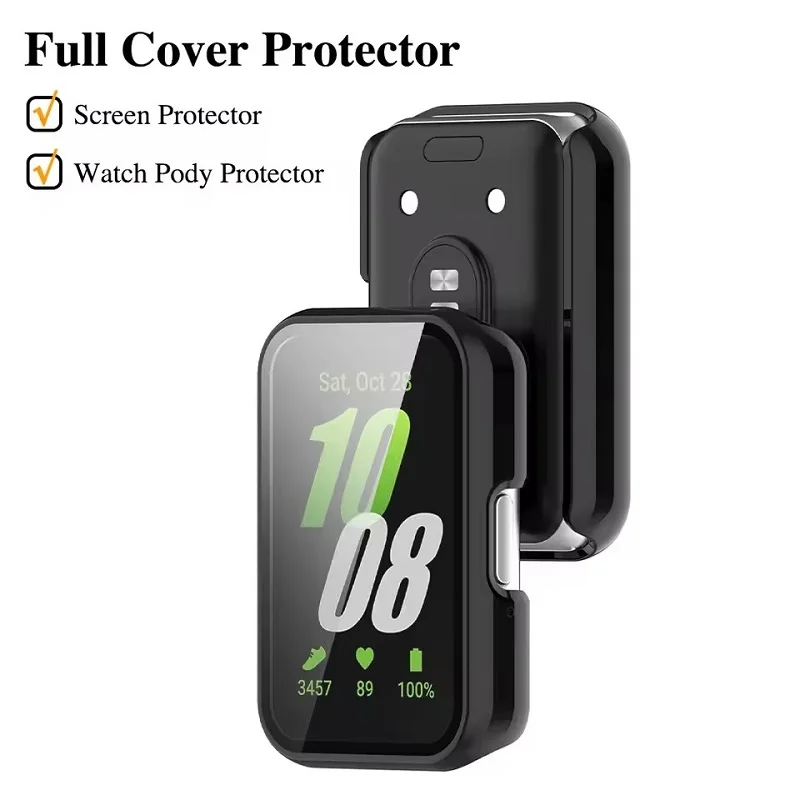 Full Cover Case for Samsung Galaxy Fit 3 Protective Bumper Shell Cover & Tempered Glass for Samsung Galaxy Fit 3 Fit3 Case Cover