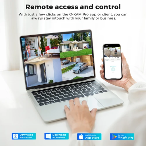 Imagen 2 del producto Cámara de vigilancia Wifi 4MP2K ICSEE, visión nocturna HD, detección humana Ai, cámara de seguridad para el hogar, Audio bidireccional, cámara IP PTZ 2,4G