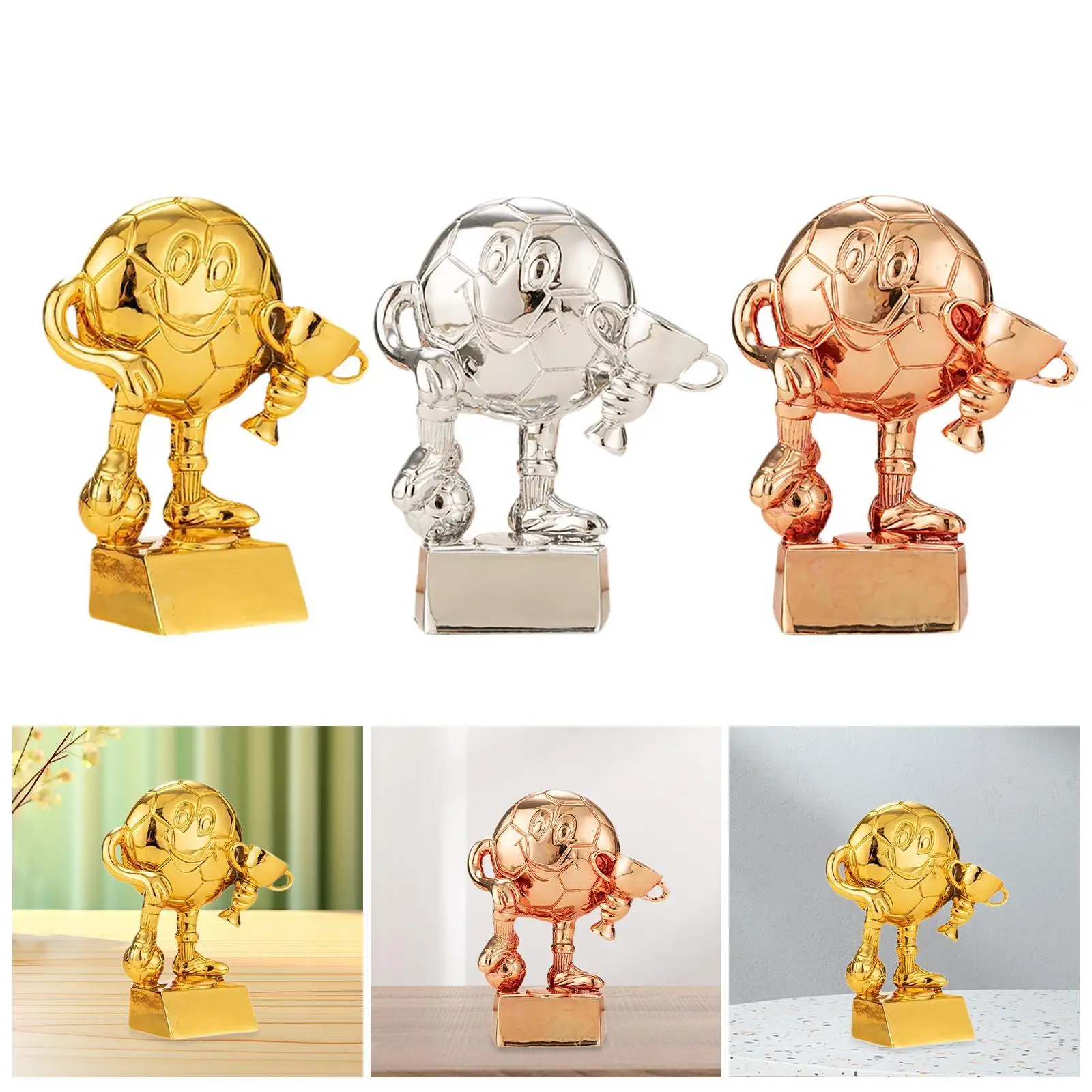 

Soccer Trophy Statue Football Award for Sports Tournament Soccer Player Gift