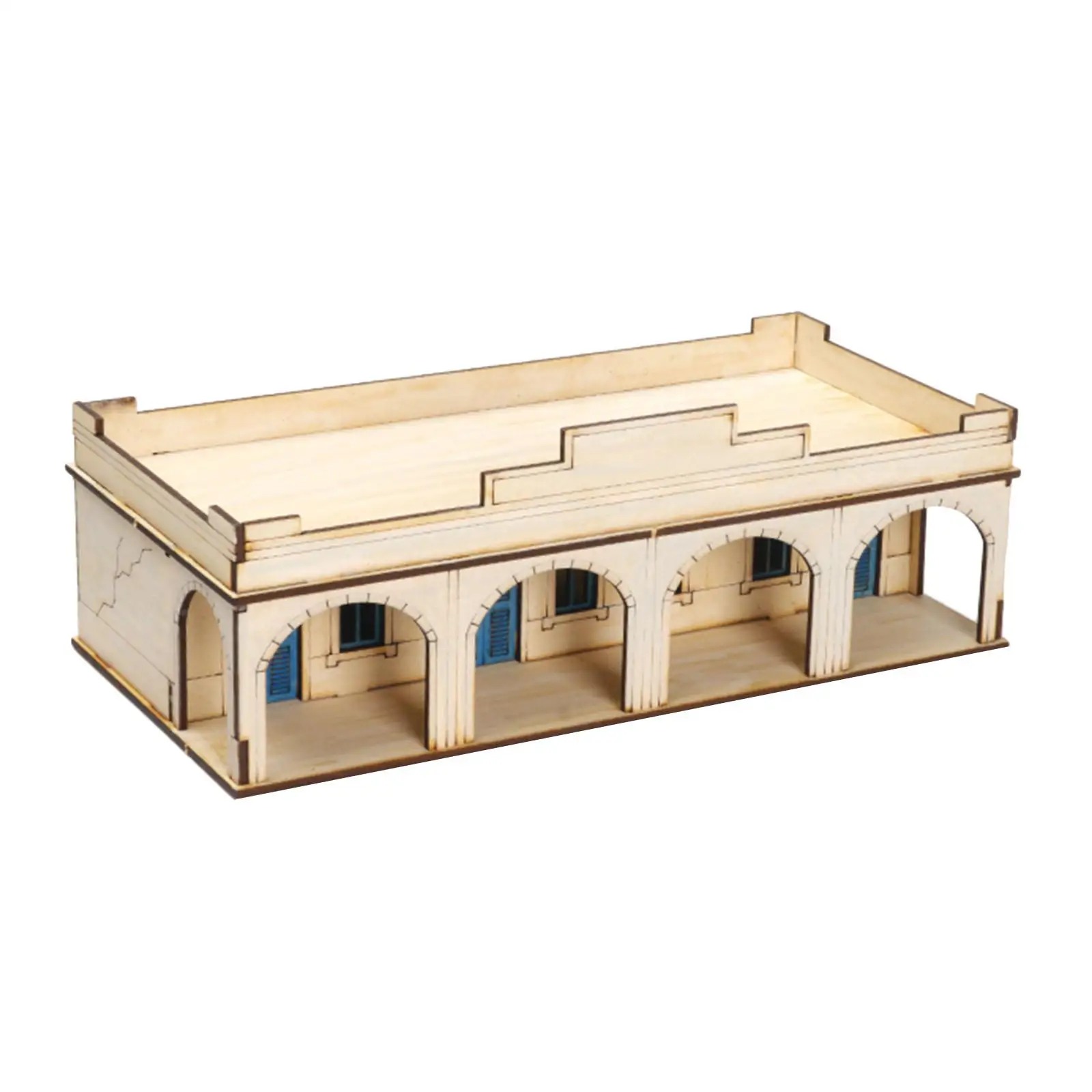 3D Puzzle Building House DIY 3D Wooden Puzzle Model Wood Hose Toy Unassembled Kit For Fun Creative Projects Diorama