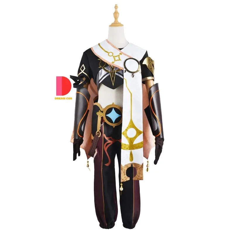 Aether Genshin Impact Cosplay Costume Adult Carnival Uniform Wig Anime Halloween Masquerade Party Outfit Women Game Set Hot Sale