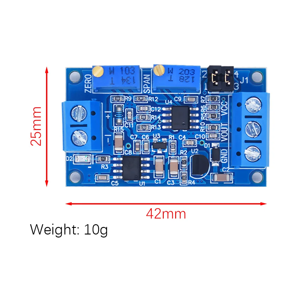 0 -20mA/4 -20mA to 0- 3.3V/0 -5V/0 -10V Voltage Transmitter Signal Converter Module Current To Voltage Module