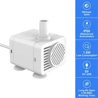 Replace Water Pump Motor For Universal Mini Pets Drinking Fountain Bowl 3 speed adjustment Prevent dry burning Pet Accessories