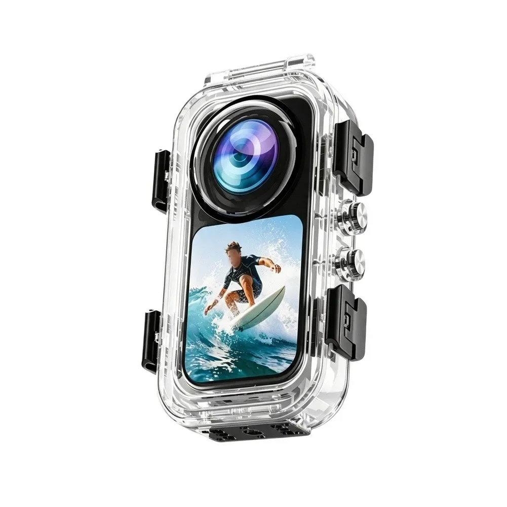 60M Waterproof Dive Housing Case With Magnetic Quick-Releases For Insta360 X6 Camera Underwater Photography Accessories view 3