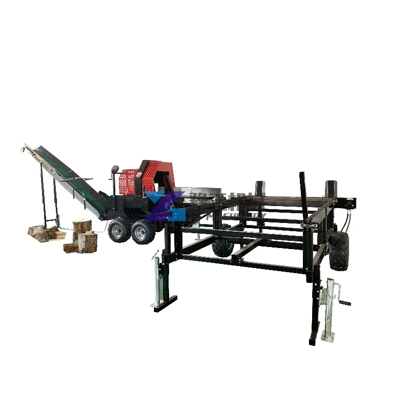 Hydraulic Firewood Processor Woodworking Machinery 30 Ton Log Splitter