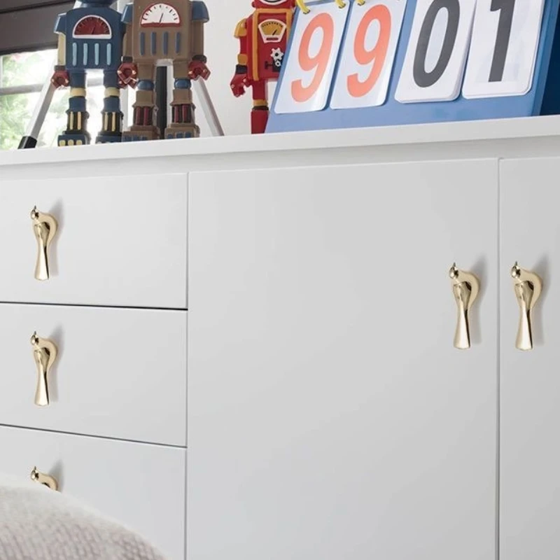 Decoration Gold Bird Cabinet Knobs Wall Hanging Hook Animal Drawer Pulls Vintage Kitchen Door Handles and Knobs Furniture Handle