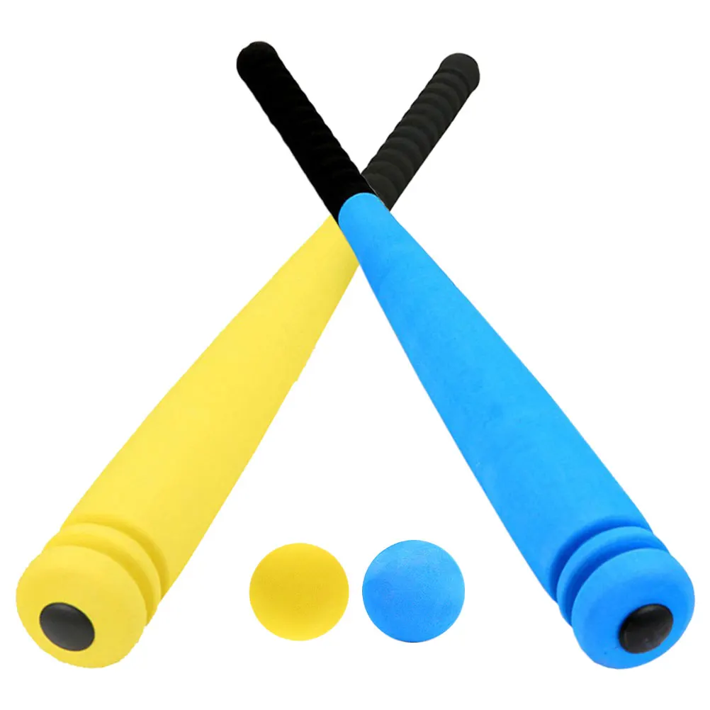 2 Sets Children's Baseball Bat Training Equipment Outdoor Toy Foam and Kit for Kids Toddler