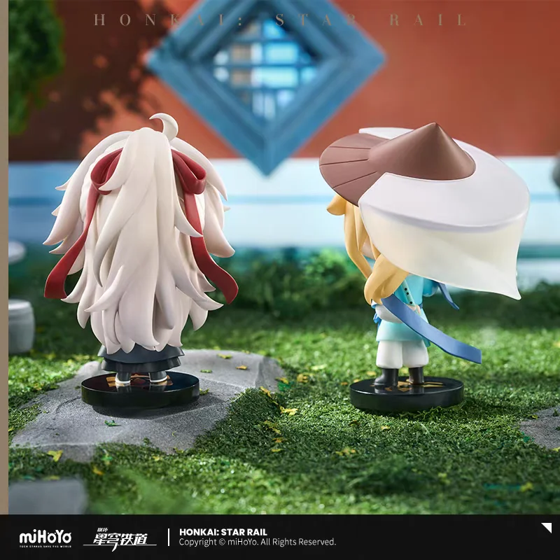 Pré venda mihoyo oficial honkai estrela ferroviário sem nome medalha de convidado série caixa ovo jingyuan yanqing slango brilho cosplay presente anime