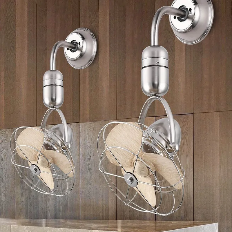 Wall-mounted fan 16-inch kitchen shaking mini fan study minimalist ceiling fan large air volume no light model
