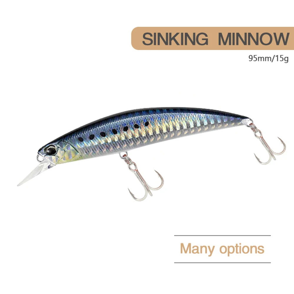 Minnow Lure Spearheadd Ryuki 95S Wobbler für Trolling 9,5 cm 15 g Bass Fishing Bait Wobbler Long Sinking Trolling Jerkbait Pesca – Detail 11
