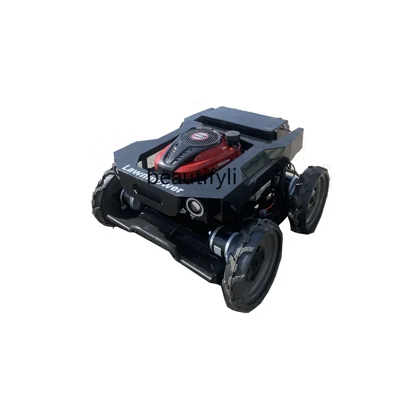 

X ss New style Remote control lawn mower Orchard lawn mower Agricultural unmanned control Garden wasteland mower Oil-electric hy