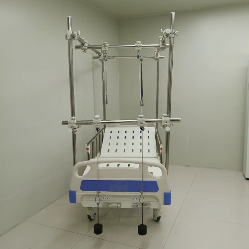 Hot push waist stainless steel orthopedic traction bed hospital patient orthopedic ward traction frame