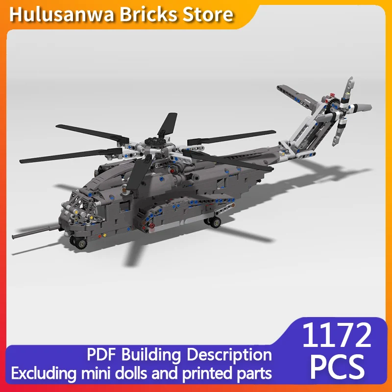 

CH-53K Модель военного вертолета MOC Строительные кирпичи Военное оборудование Модульная технология Подарки Праздничная сборка Детские игрушки Костюм