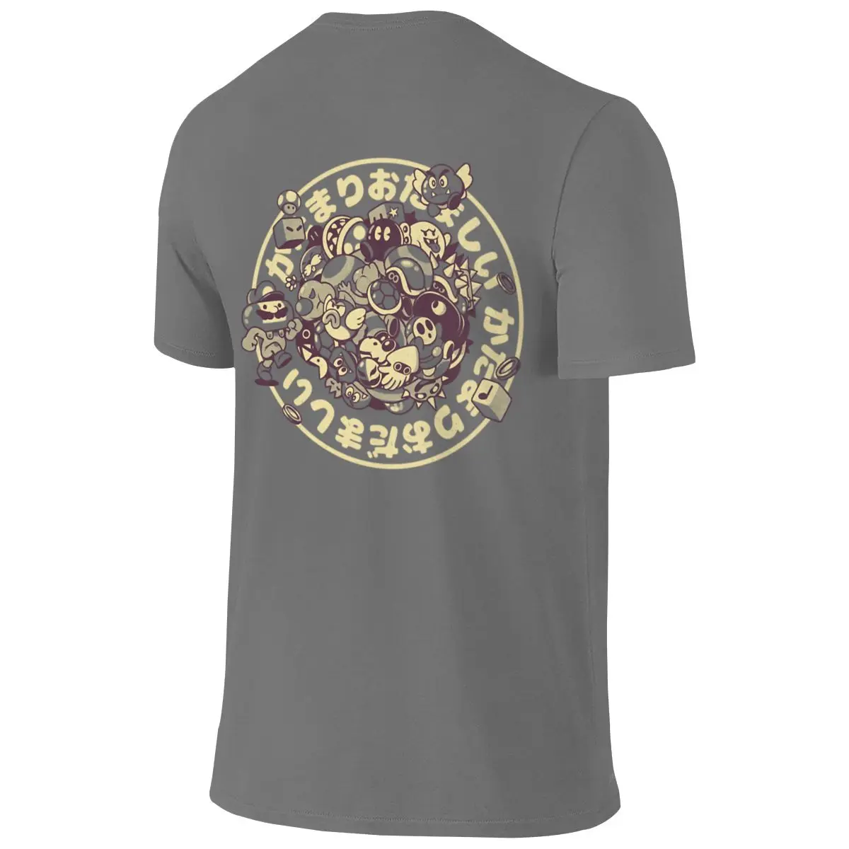 Let S A Roll Breathable Reversible T-shirt Street Personality Antibacterial Short Sleeve