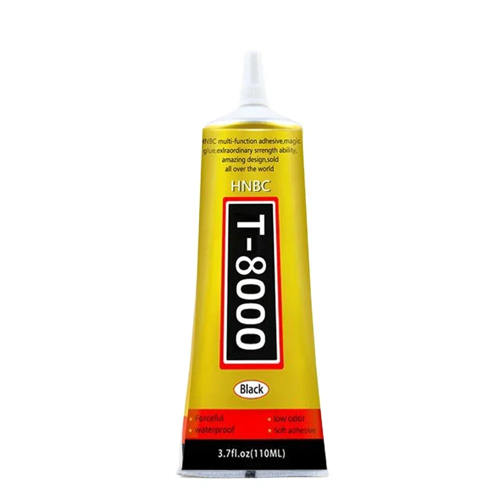 T8000 Soft Anti-Vibration Electronic Components Glue Clear Contact Phone Repair Adhesive with Precision Applicator 15/50/110 ML