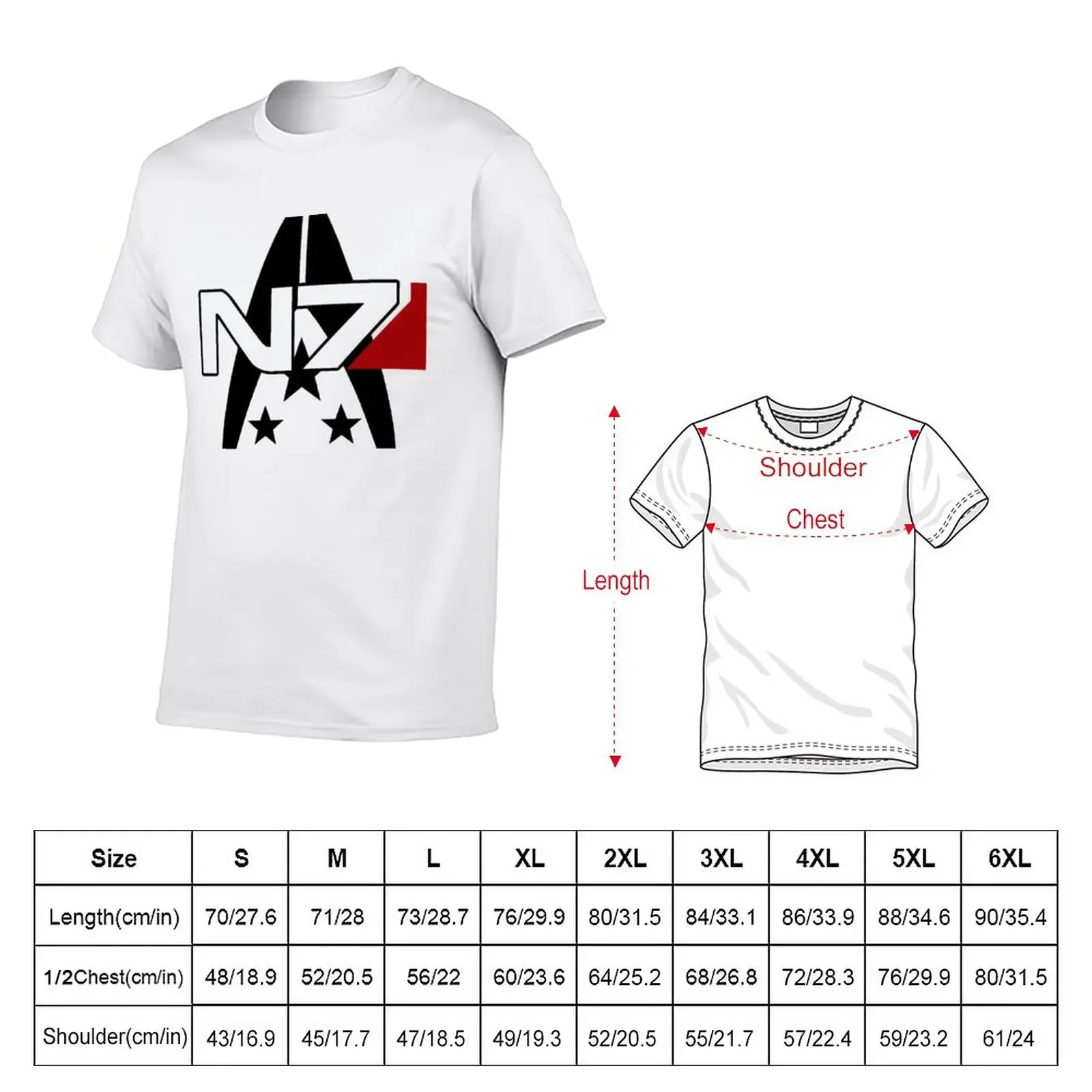 Mass Effect N7 Alliance Tee T-Shirt aesthetic clothes tops oversizeds sweat shirts, men