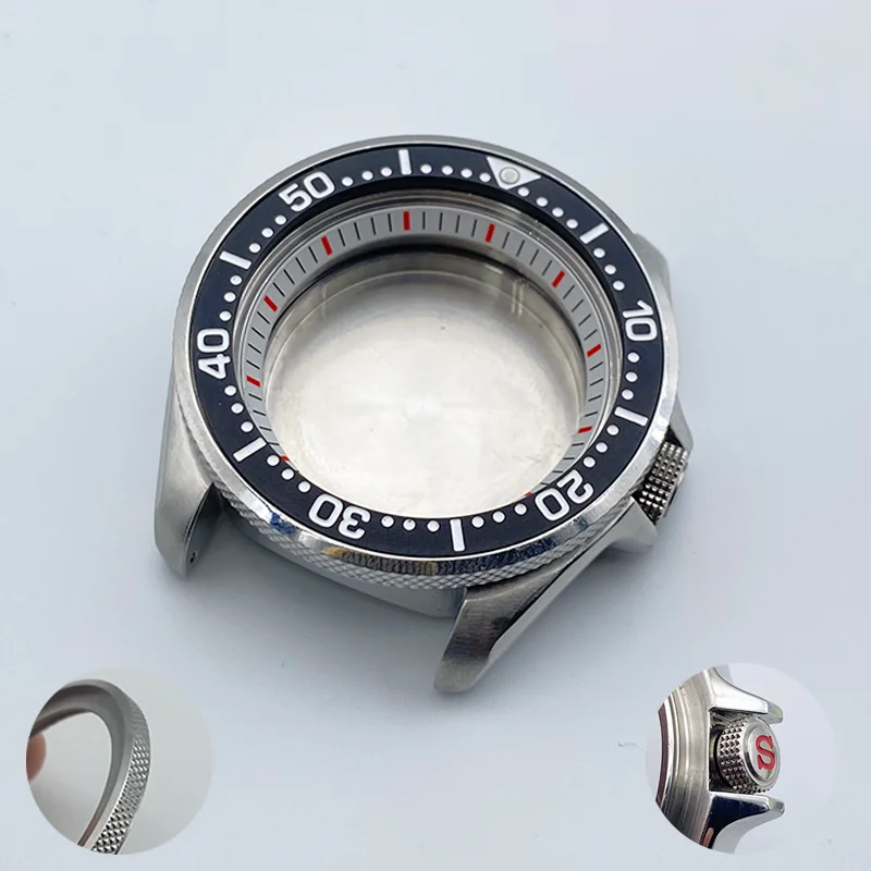 

41mm Mod SRPD Watch Case Seiko NH34 NH35 Case Fit for NH34 NH35 NH36 Movement Sapphire Crystal Glass Crown at 3.0 SKX007 Cases